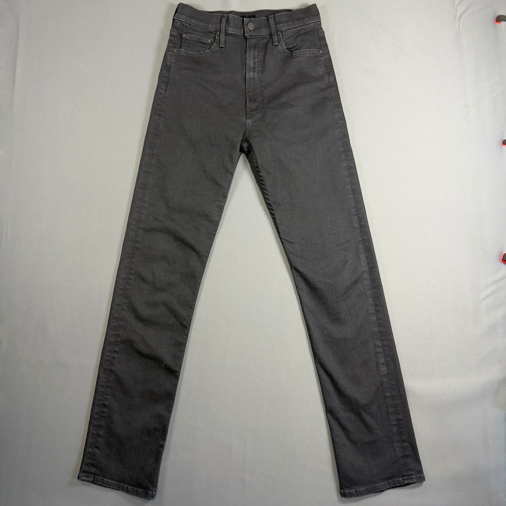 MOTHER High Waisted Rider Skimp Jeans Women's 27 Not Guilty Black NWOT